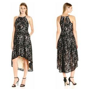 Aidan Mattox Lace High Low Cocktail Dress
